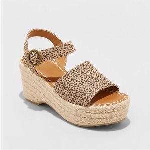 Cheetah print espadrilles
